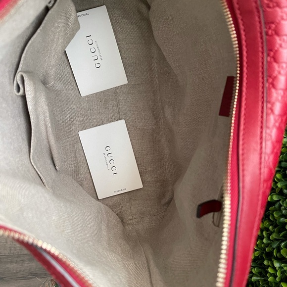 Gucci pre owned Microguccissima dark red  hobo - Picture 8 of 14